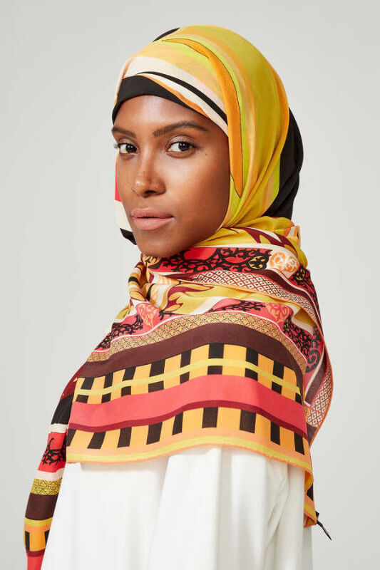 2 World Silk Shawl Yellow - 2