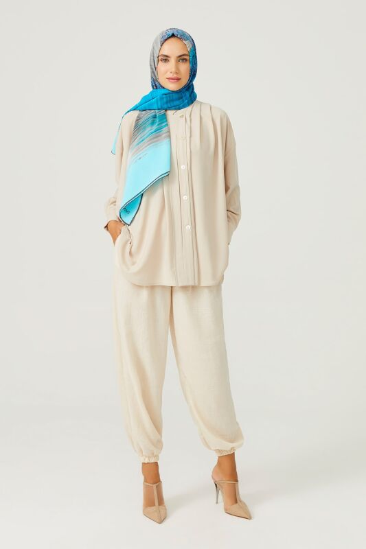 About the Horizon Silk Scarf Blue - 6