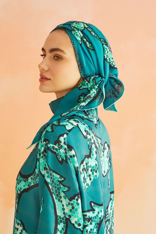 Aşk Sarmaşığı Yeşil Tunik - 4