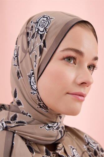 Aşk Vizon Krep İpek Şal 80x210 - Imannoor (3)