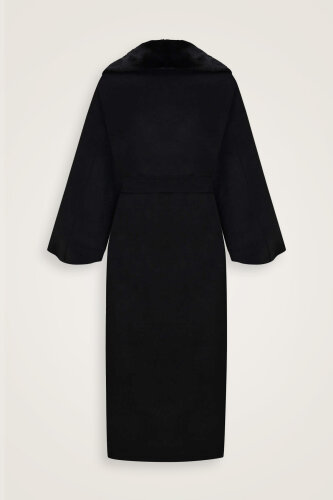 Balon Kol Kahverengi Palto - Imannoor (1)