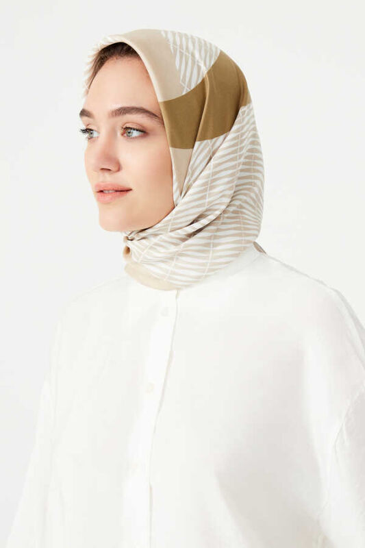 Bamboo Noor Twill Scarf Beige - 2