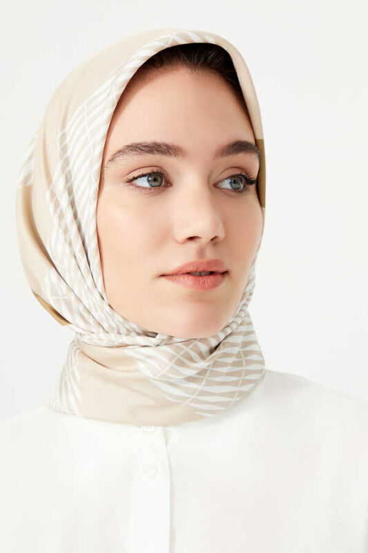 Bamboo Noor Twill Scarf Beige - 6