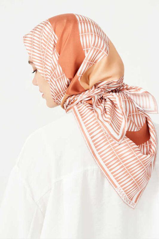 Bamboo Noor Twill Scarf Mink - 4