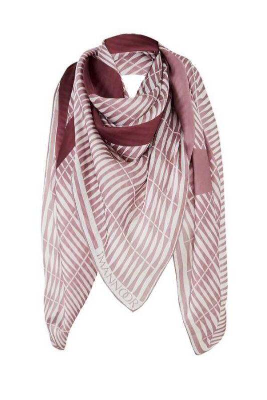 Bamboo Noor Silk Shawl Plum - 5