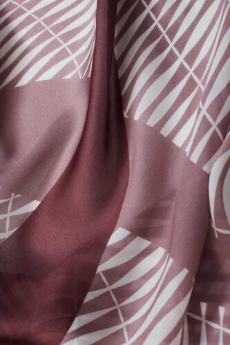 Bamboo Noor Silk Shawl Plum - 3