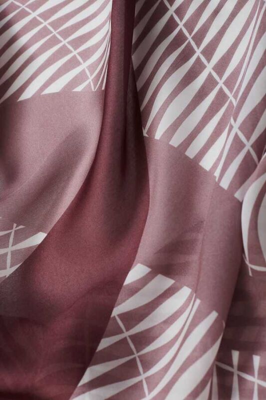 Bamboo Noor Silk Shawl Plum - 3