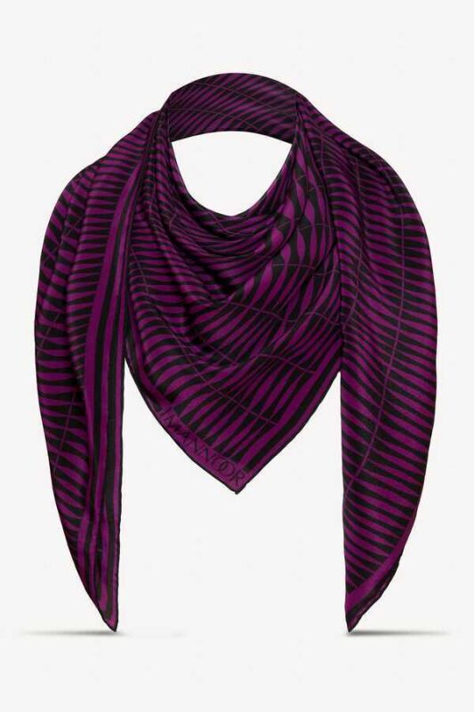 Bamboo Silk Shawl Fuchsia - 5