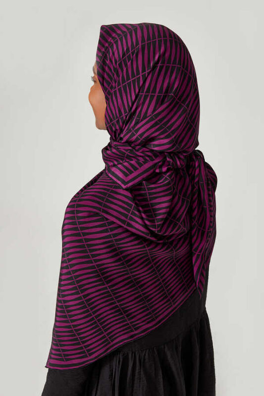 Bamboo Silk Shawl Fuchsia - 4