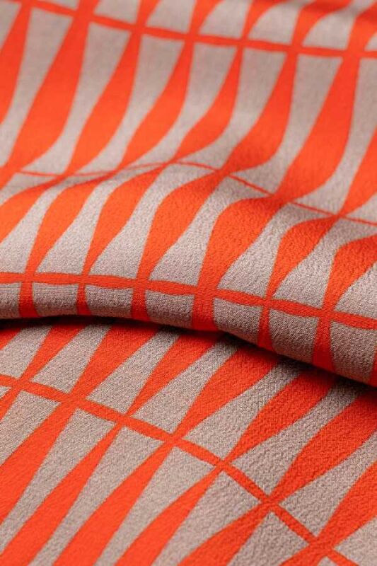Bamboo Silk Shawl Orange - 3