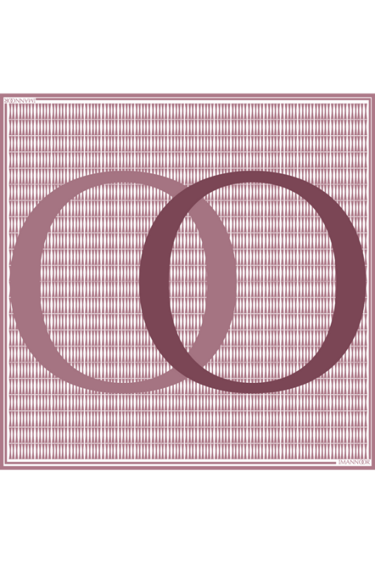Bambu OO Mürdüm Şifon İpek Eşarp - 1