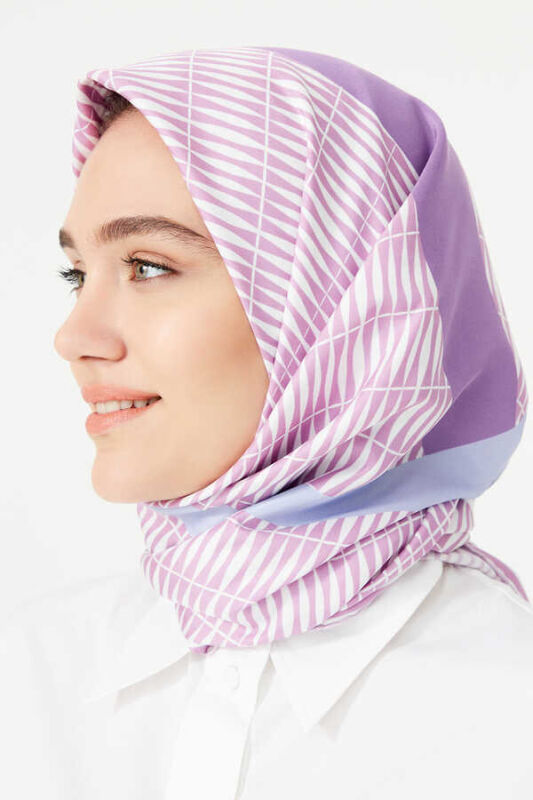 Bambu OO Mürdüm Tivil Eşarp - 2