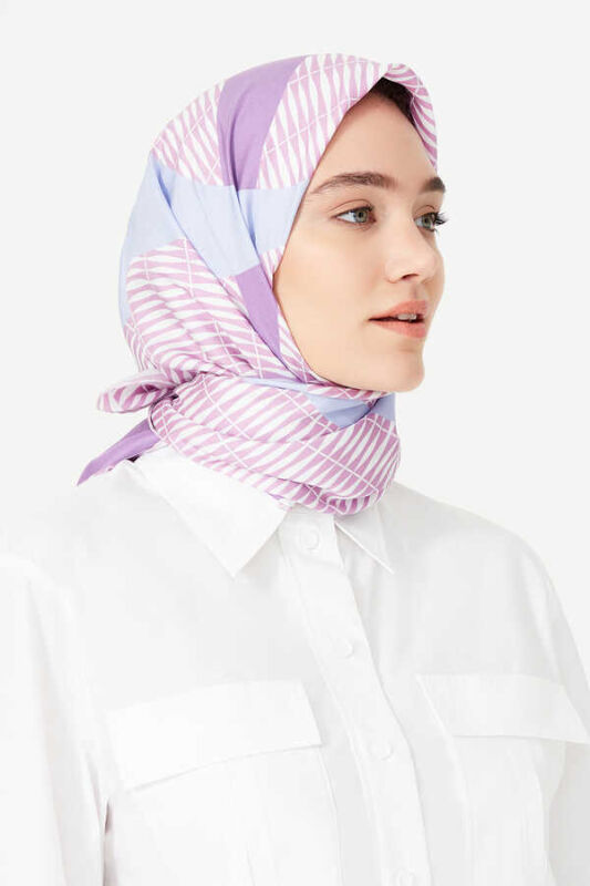 Bambu OO Mürdüm Tivil Eşarp - 6