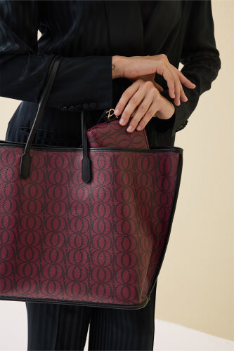 Bambunoor Bordo Çarşı Mono Çanta - Imannoor