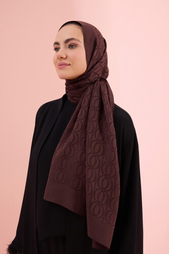 Bambunoor Brown Naia Cotton Shawl - Imannoor