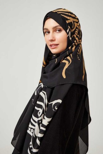 Birds of SeaSilk Shawl Black - 4