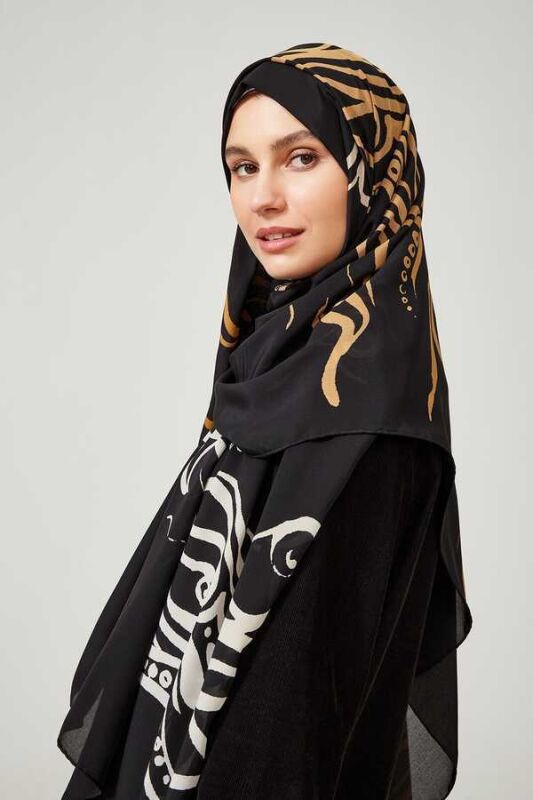Birds of SeaSilk Shawl Black - 4