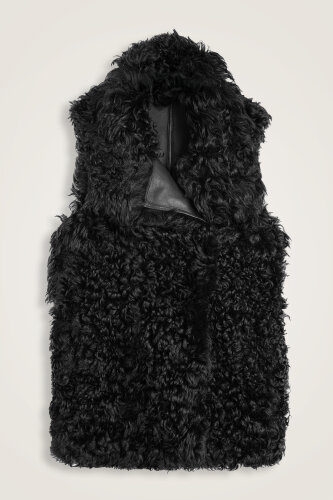 Black Fur Vest - Imannoor (1)