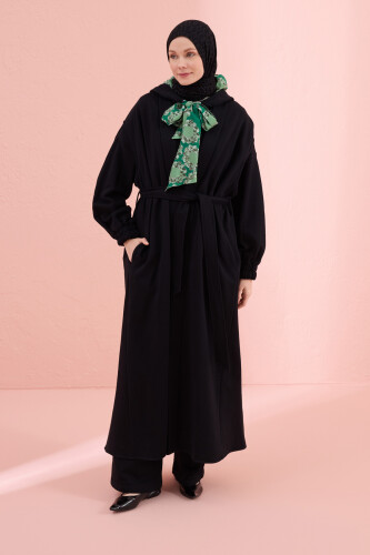 Black-Green Three Thread Long Vest Piping - Imannoor (3)