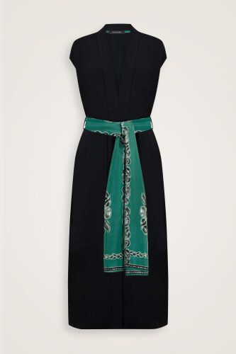 Black-Green Three Thread Long Vest Piping - Imannoor (2)