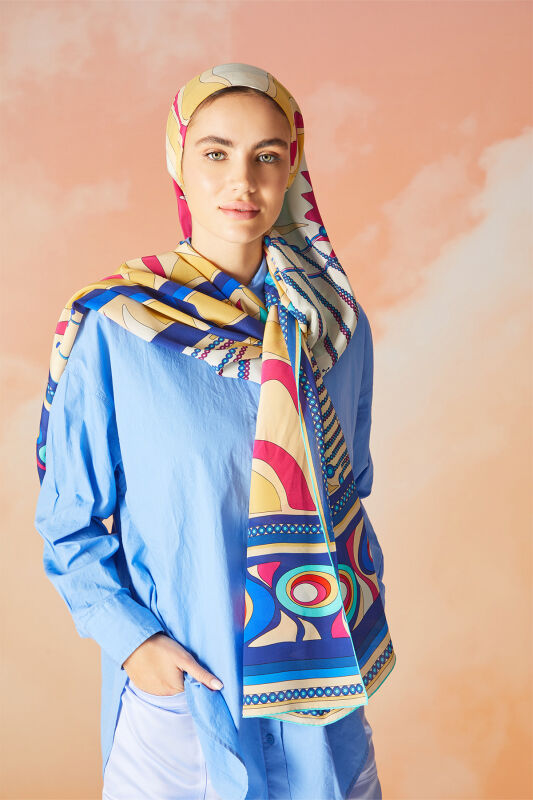 Bridge Silk Shawl Cream - 4