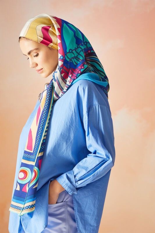 Bridge Silk Shawl Cream - 2