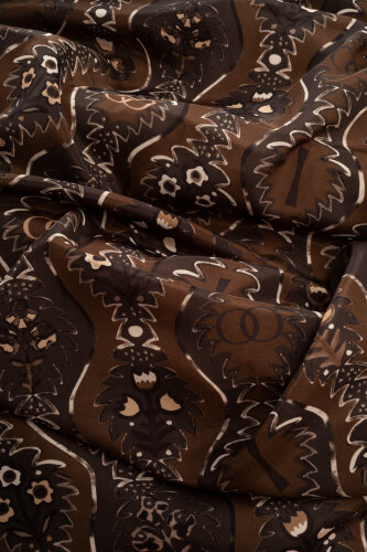 Çağlayan Kahve Pamuk Floş Şal 72x212 - Imannoor (4)