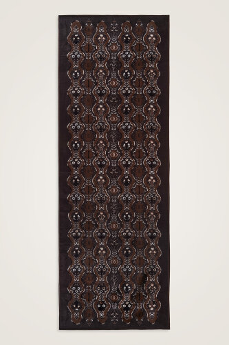 Çağlayan Kahve Pamuk Floş Şal 72x212 - Imannoor (2)
