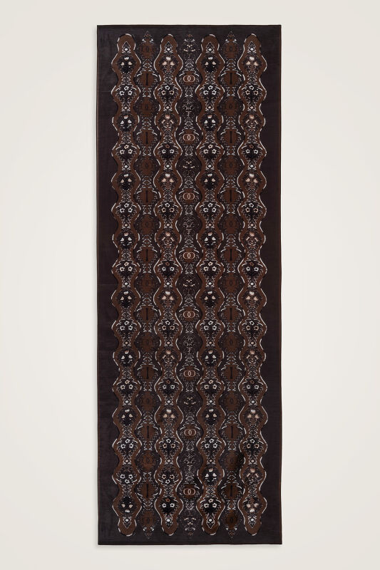 Cascade Brown Cotton Floss Shawl - 2