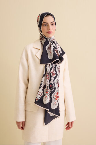 Cascade White Cotton Floss Shawl - 3