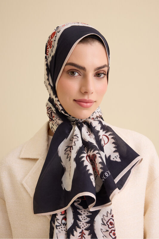 Cascade White Cotton Floss Shawl - 5