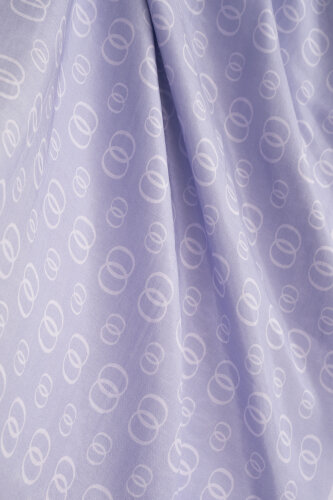 Chain Logo Lavender Cotton Floss Shawl - 2