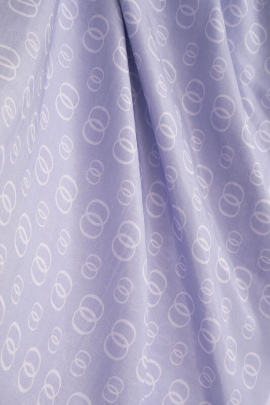 Chain Logo Lavender Cotton Floss Shawl - 2