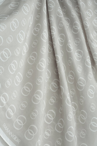 Chain Logo Pebble Cotton Floss Shawl - 2