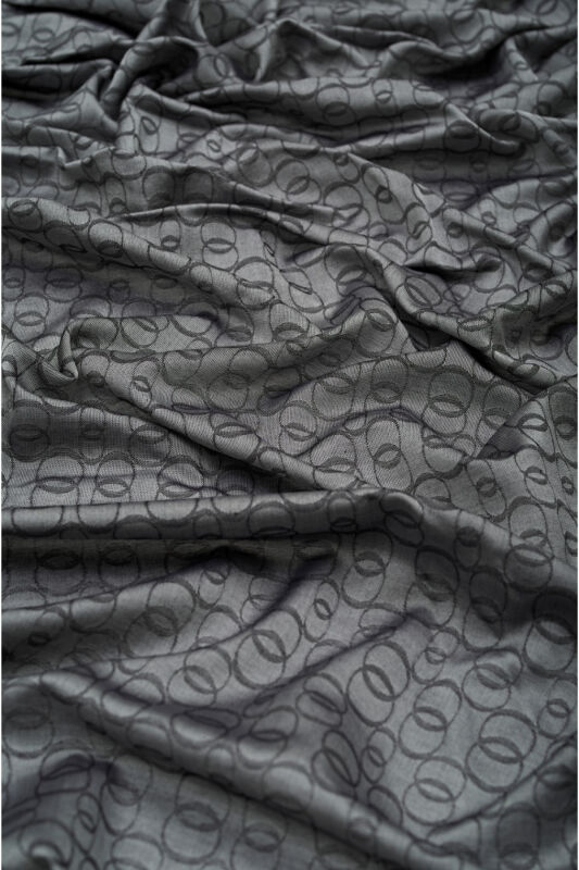 Chain Monogram Cotton Silk Shawl Anthracite - 2