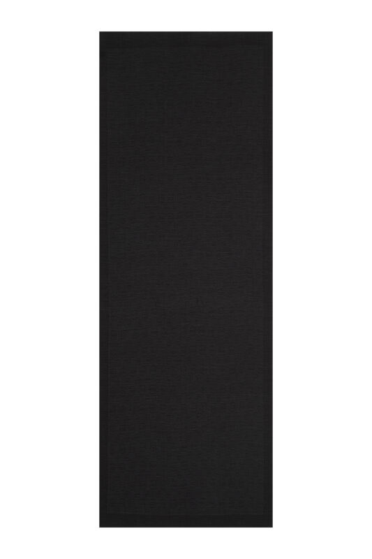 Chain Pattern Cotton Silk Shawl Black - 1