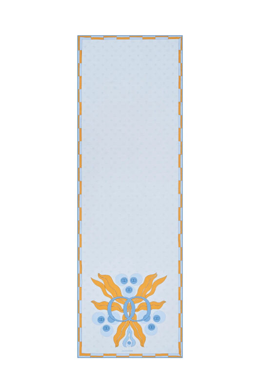 Chintemani Modal Shawl Blue - 1