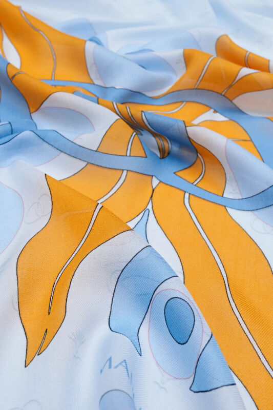Chintemani Modal Shawl Blue - 2