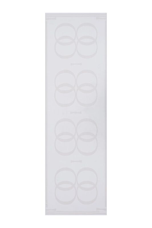 Çift O Logo Beyaz Modal Şal - 1