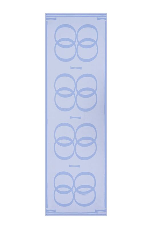 Çift O Logo Mavi Modal Şal - 1