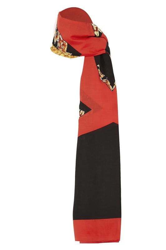 Çınar Cotton Shawl Black - 3