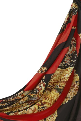 Çınar Cotton Shawl Black - 2