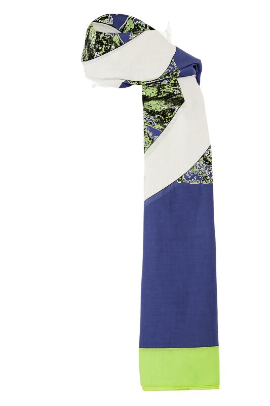 Çınar Cotton Shawl Purple - 3