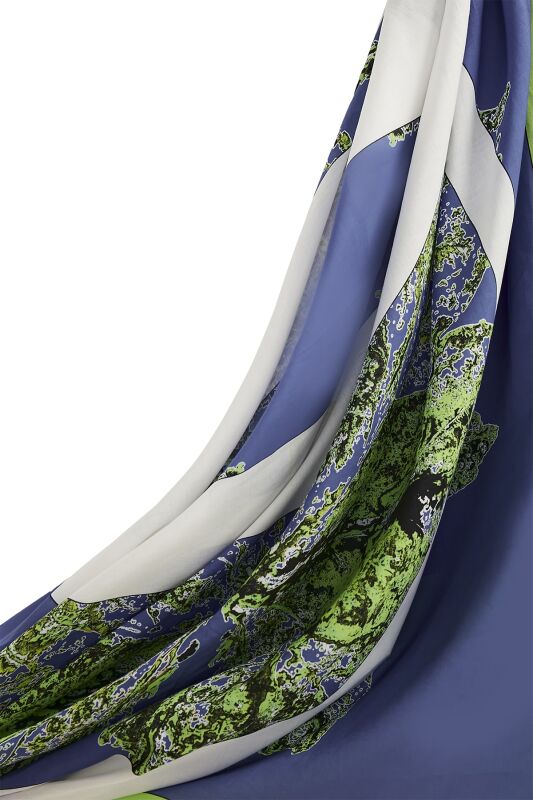 Çınar Cotton Shawl Purple - 2
