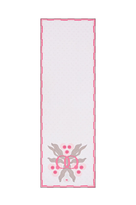 Çintemani Pembe Modal Şal - 1