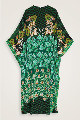 Çit Yeşil İpek Kaftan - Imannoor (1)