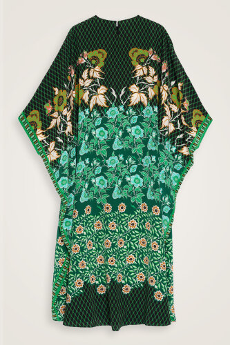 Çit Yeşil İpek Kaftan - 4