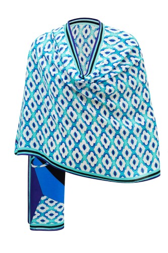 Compass the South Modal Shawl Blue - 7