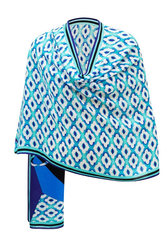 Compass the South Modal Shawl Blue - 7