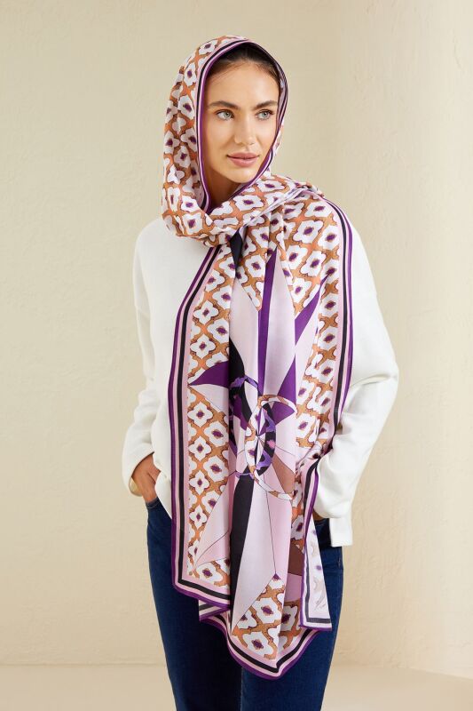 Compass the South Modal Shawl Pink - 2